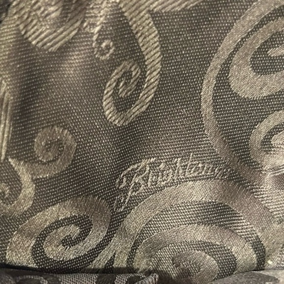 BRIGHTON Renault Aristocrat Blue w/Grey Embossed Snake Print Wristlet Wallet - Picture 9 of 10